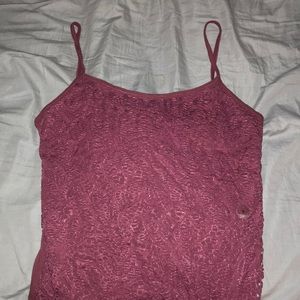 Maroon Lace Cami